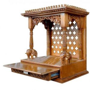 Home 9 Handmade Wooden Temple Teak Wood -Traditional Style mandir in UK 24"x 18"x 36"