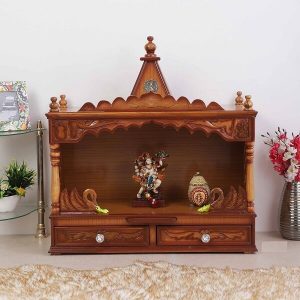 Handmade Large Pooja Mandir in UK (30-12-32 Inches)